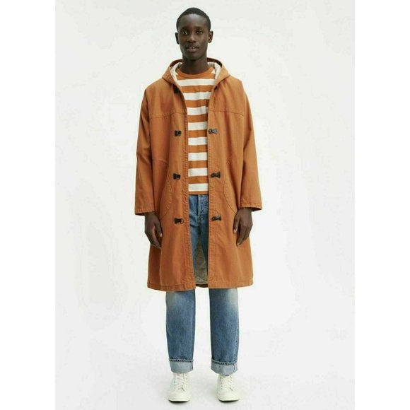 Levi's Other - Levis Vintage Clothing Mens 1940s Parka Jacket Size Medium Long Overcoat Brown